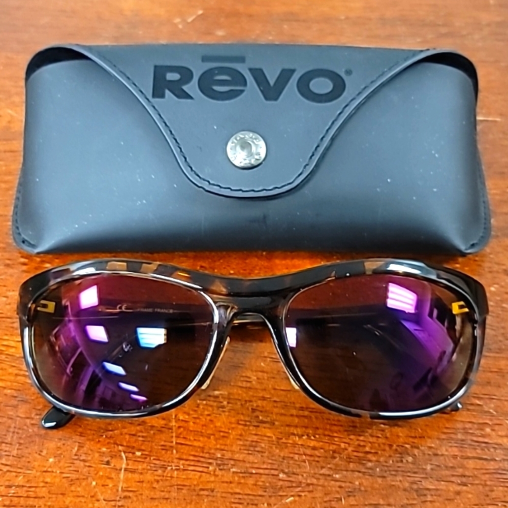 Revo 1001 008 Small Wrap Purple Mirror Sunglasses VG+
